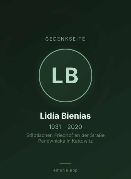 Gedenkportrait von Lidia Bienias