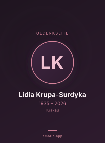 Gedenkportrait von Lidia Krupa-Surdyka