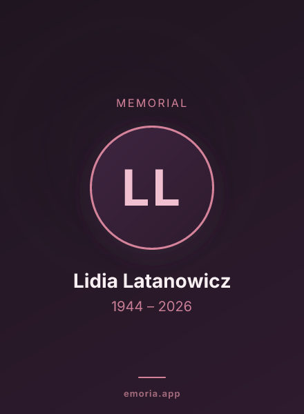 Memorial portrait of Lidia Latanowicz