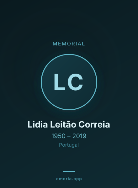Memorial portrait of Lidia Leitão Correia