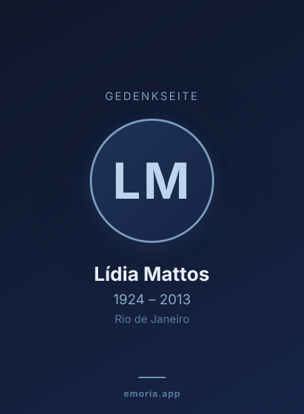 Gedenkportrait von Lídia Mattos
