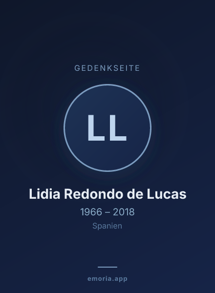 Gedenkportrait von Lidia Redondo de Lucas