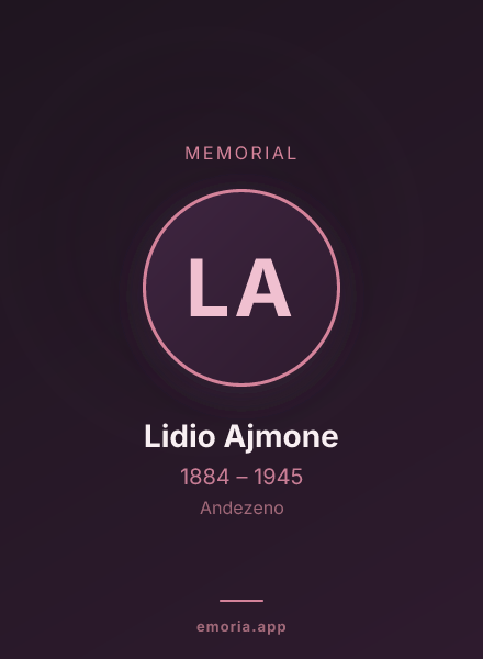 Memorial portrait of Lidio Ajmone