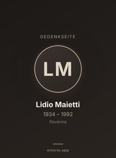 Gedenkportrait von Lidio Maietti
