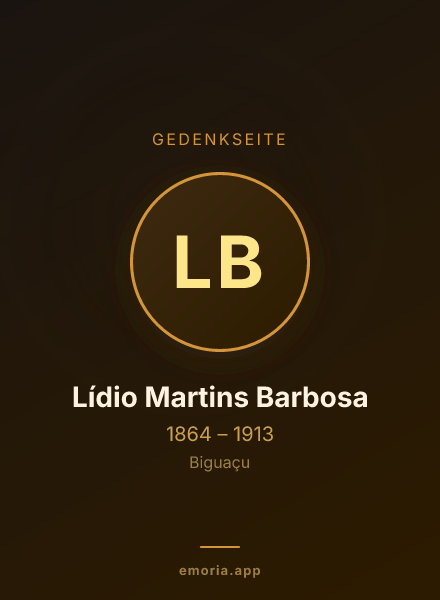 Gedenkportrait von Lídio Martins Barbosa