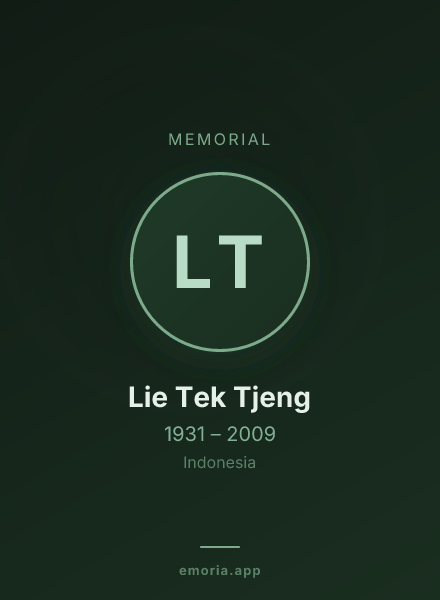 Memorial portrait of Lie Tek Tjeng