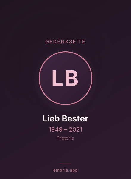 Gedenkportrait von Lieb Bester
