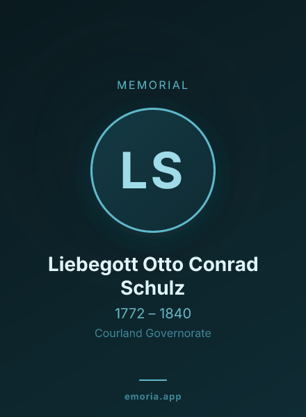 Memorial portrait of Liebegott Otto Conrad Schulz