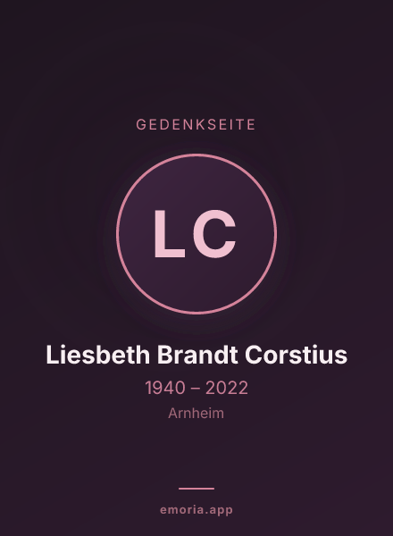 Gedenkportrait von Liesbeth Brandt Corstius