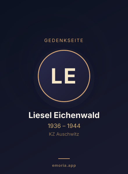 Gedenkportrait von Liesel Eichenwald