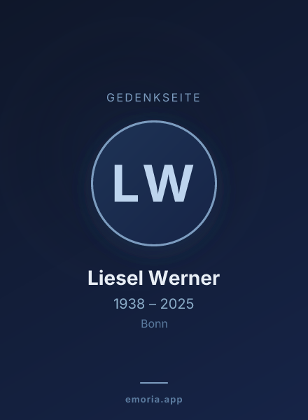 Gedenkportrait von Liesel Werner