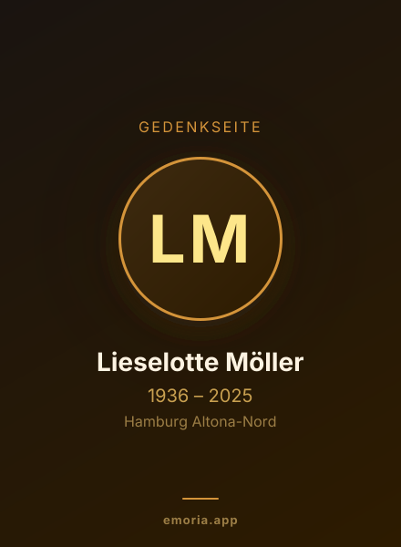 Gedenkportrait von Lieselotte Möller