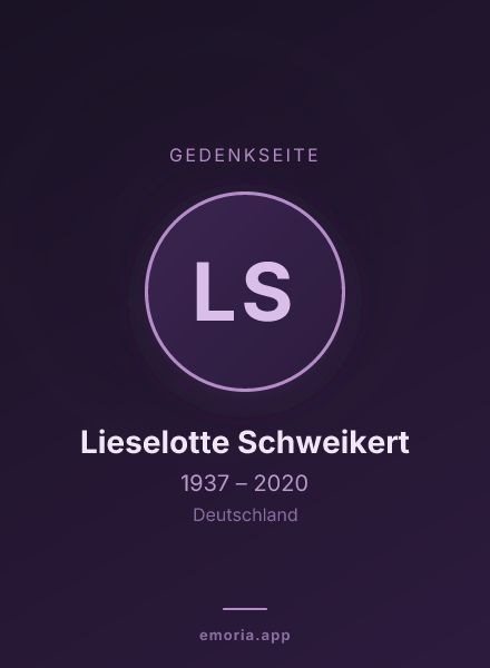 Gedenkportrait von Lieselotte Schweikert