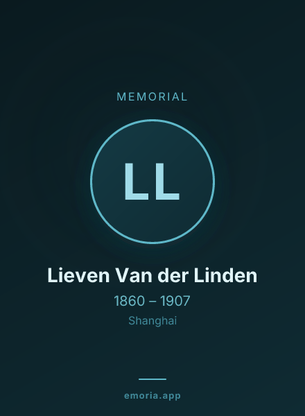Memorial portrait of Lieven Van der Linden