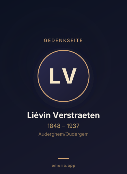 Gedenkportrait von Liévin Verstraeten