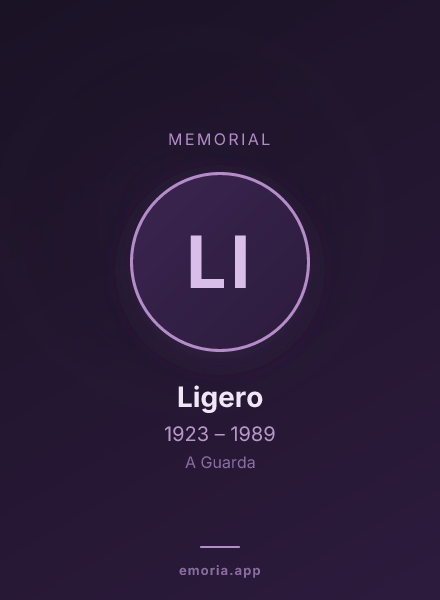 Memorial portrait of Ligero