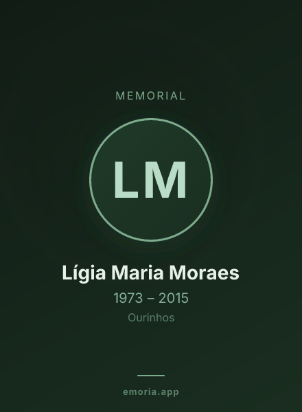 Memorial portrait of Lígia Maria Moraes