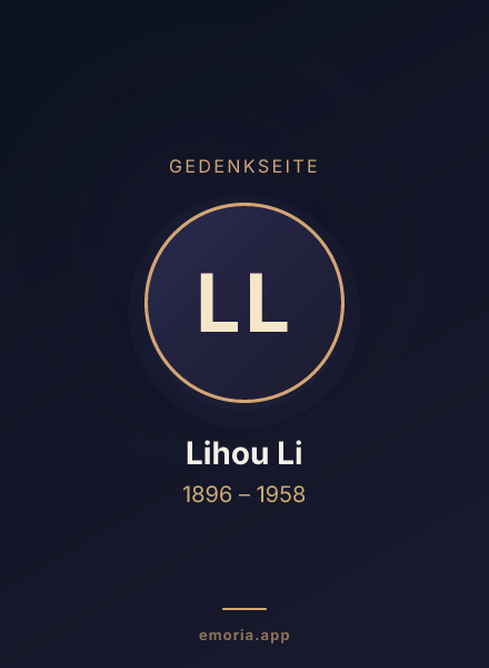 Gedenkportrait von Lihou Li