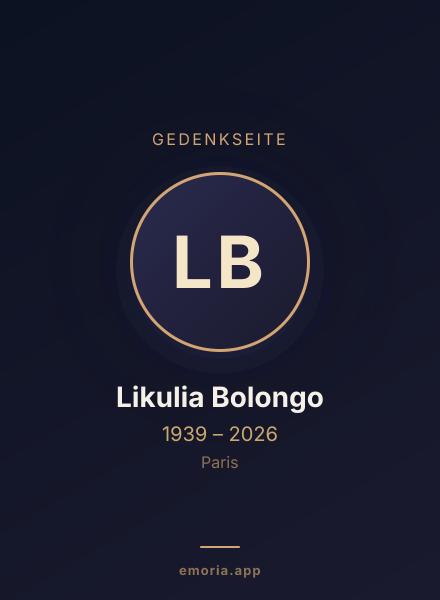 Gedenkportrait von Likulia Bolongo
