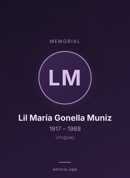 Memorial portrait of Lil María Gonella Muniz