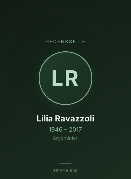 Gedenkportrait von Lilia Ravazzoli
