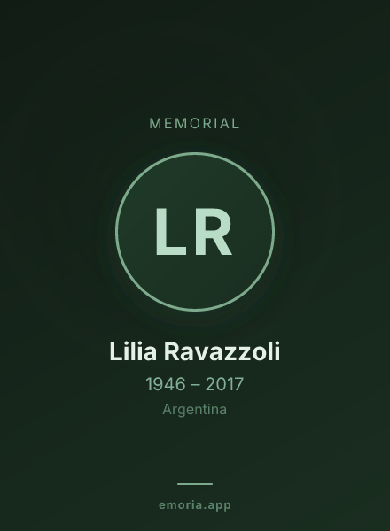 Memorial portrait of Lilia Ravazzoli