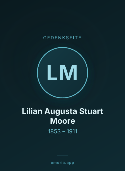 Gedenkportrait von Lilian Augusta Stuart Moore