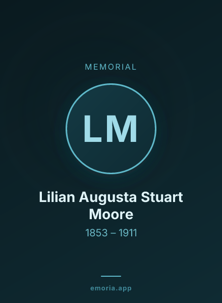 Memorial portrait of Lilian Augusta Stuart Moore