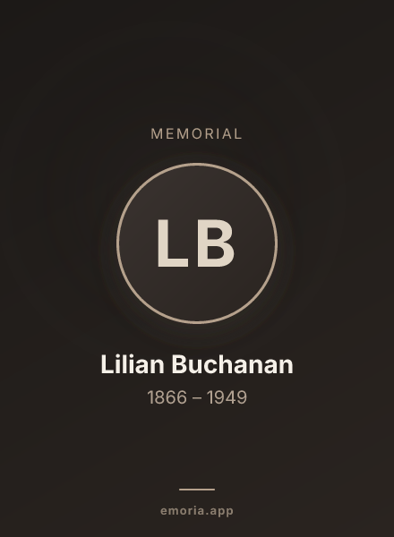 Memorial portrait of Lilian Buchanan