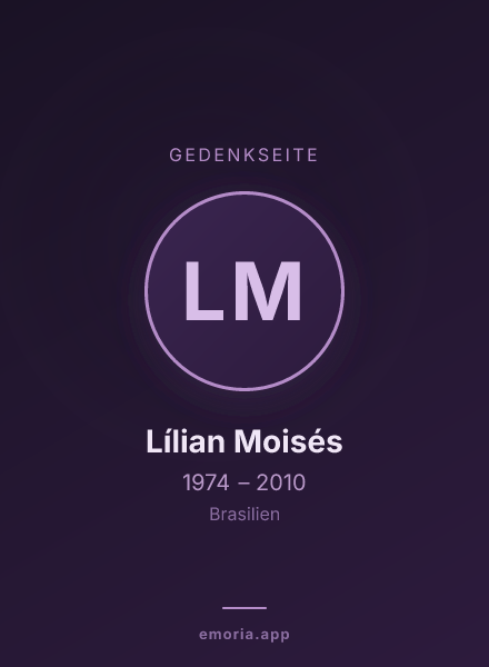Gedenkportrait von Lílian Moisés