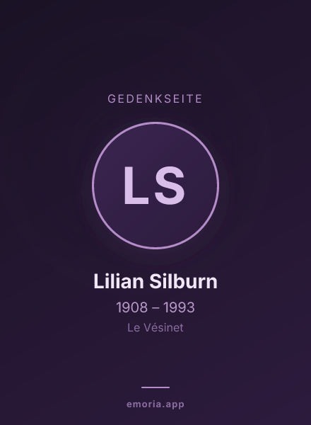Gedenkportrait von Lilian Silburn