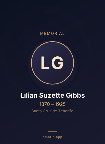 Memorial portrait of Lilian Suzette Gibbs