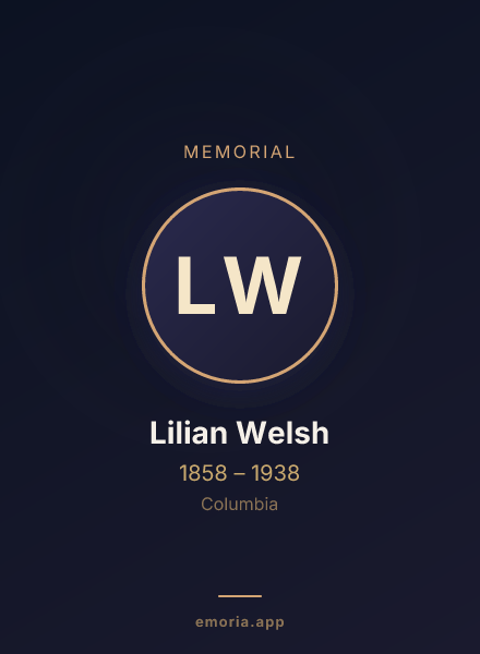 Memorial portrait of Lilian Welsh