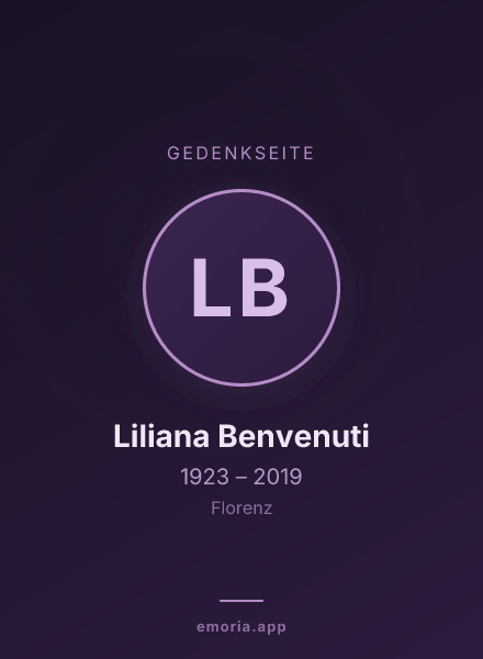 Gedenkportrait von Liliana Benvenuti