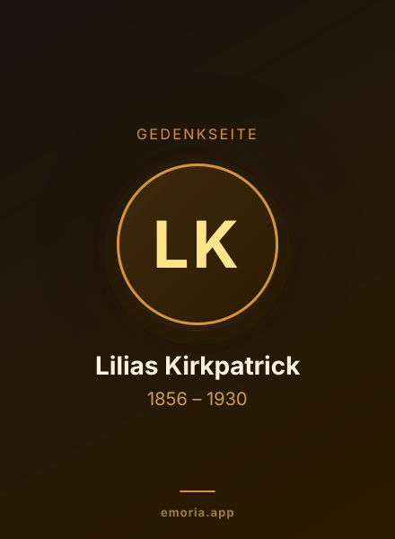 Gedenkportrait von Lilias Kirkpatrick