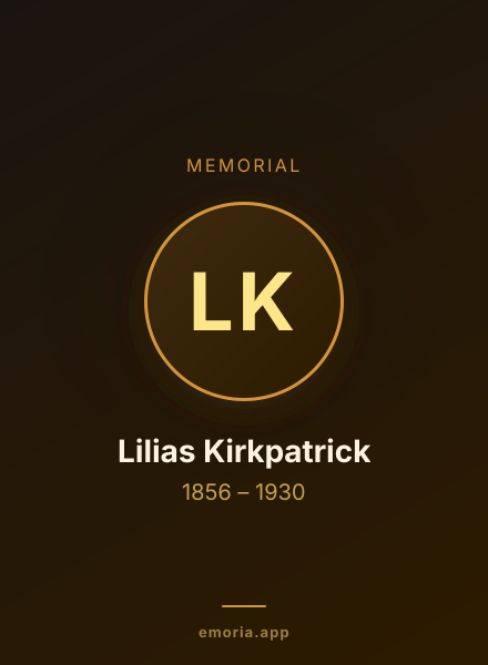 Memorial portrait of Lilias Kirkpatrick