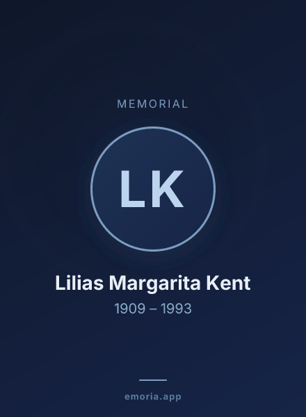 Memorial portrait of Lilias Margarita Kent