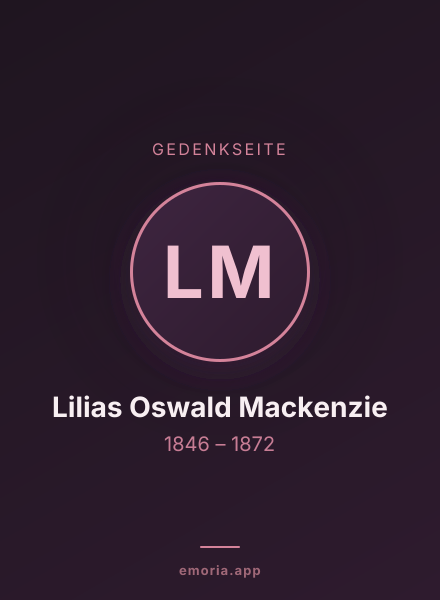 Gedenkportrait von Lilias Oswald Mackenzie