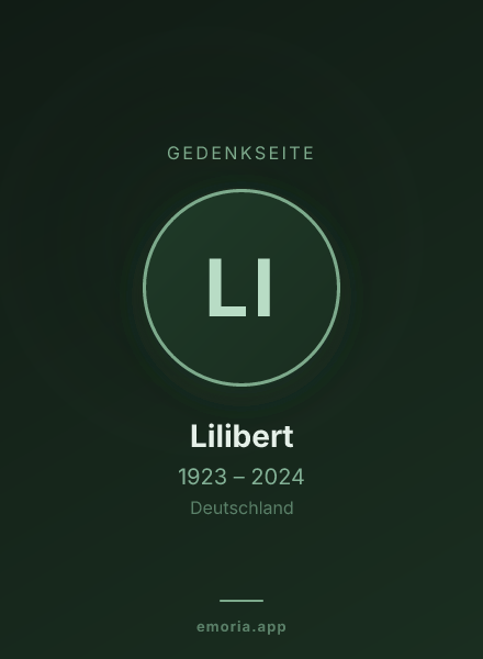 Gedenkportrait von Lilibert