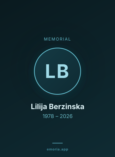 Memorial portrait of Lilija Berzinska