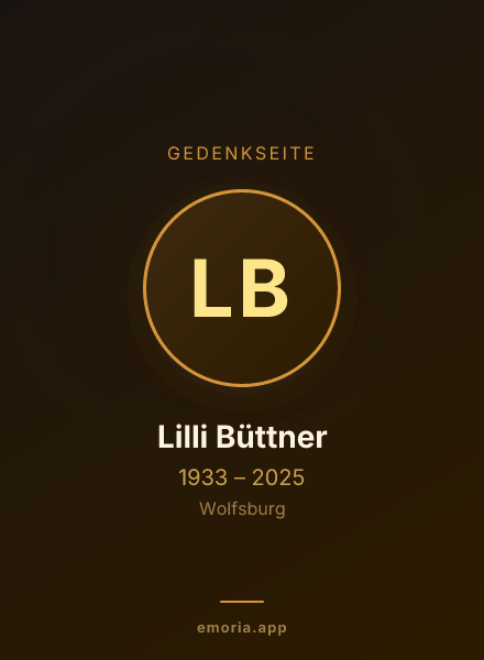 Gedenkportrait von Lilli Büttner
