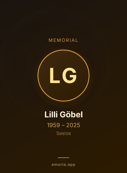 Memorial portrait of Lilli Göbel