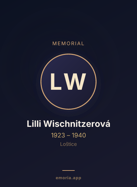 Memorial portrait of Lilli Wischnitzerová