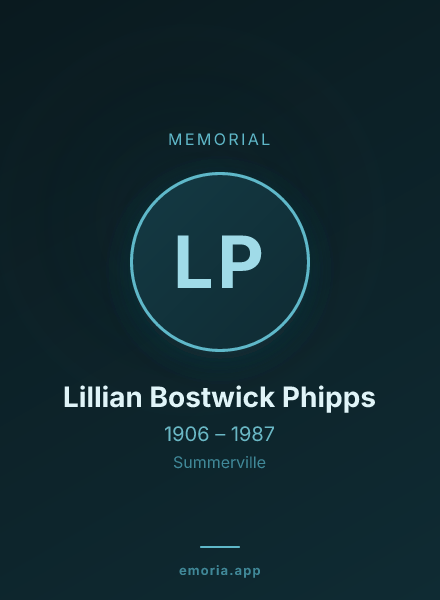 Memorial portrait of Lillian Bostwick Phipps