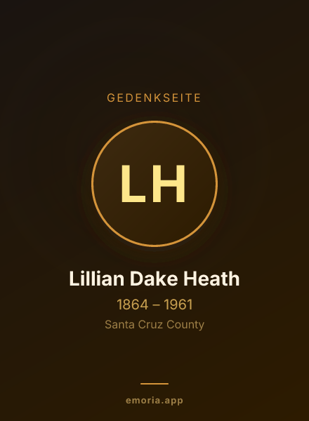 Gedenkportrait von Lillian Dake Heath