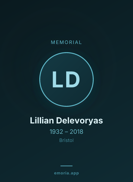Memorial portrait of Lillian Delevoryas