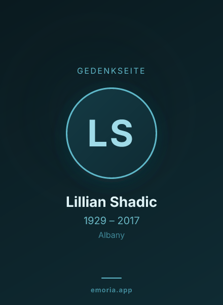 Gedenkportrait von Lillian Shadic