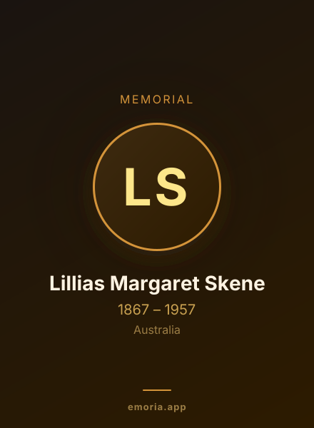 Memorial portrait of Lillias Margaret Skene
