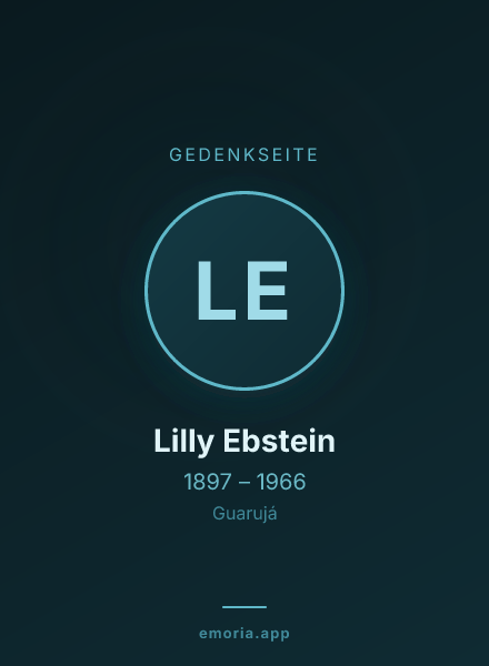 Gedenkportrait von Lilly Ebstein