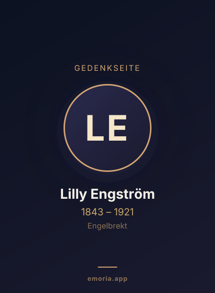 Gedenkportrait von Lilly Engström